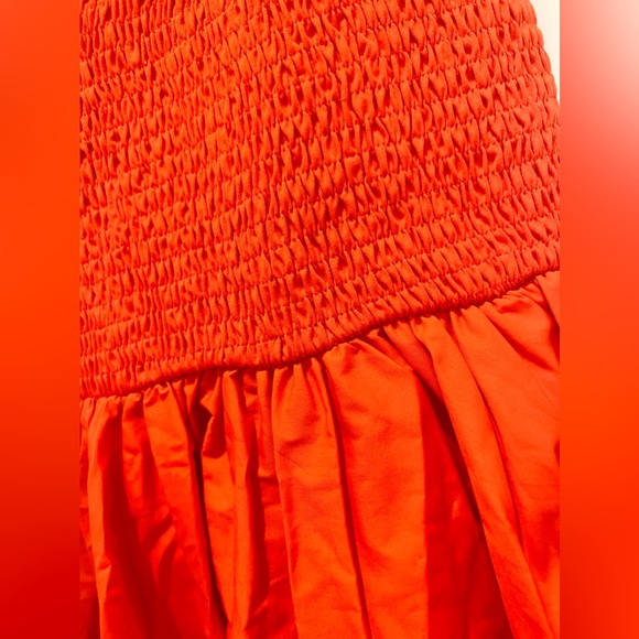 ZARA RUFFLES RED DRESS - Picture 7 of 7